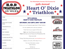 Tablet Screenshot of heartodixietri.racesonline.com