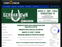 Tablet Screenshot of germantownhalfmarathon.racesonline.com